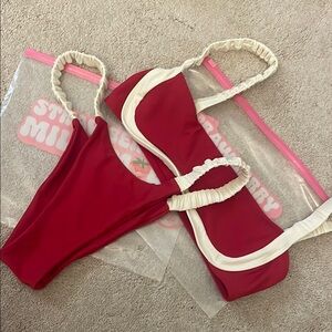 Strawberry Milk Mob Bikini in Small